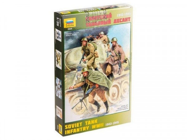 Сборная модель ZVEZDA Советский танковый десант (1943-1945 г.), 1/35