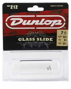 DUNLOP 212 Tempered Glass Heavy Small Short слайд для гитары стеклянный