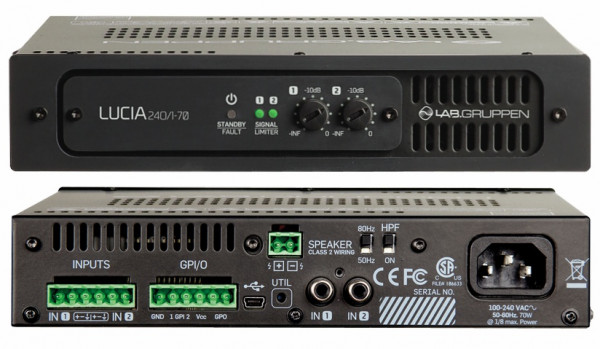 Усилитель мощности Lab.gruppen Lucia 240/1-70 1-канальный
