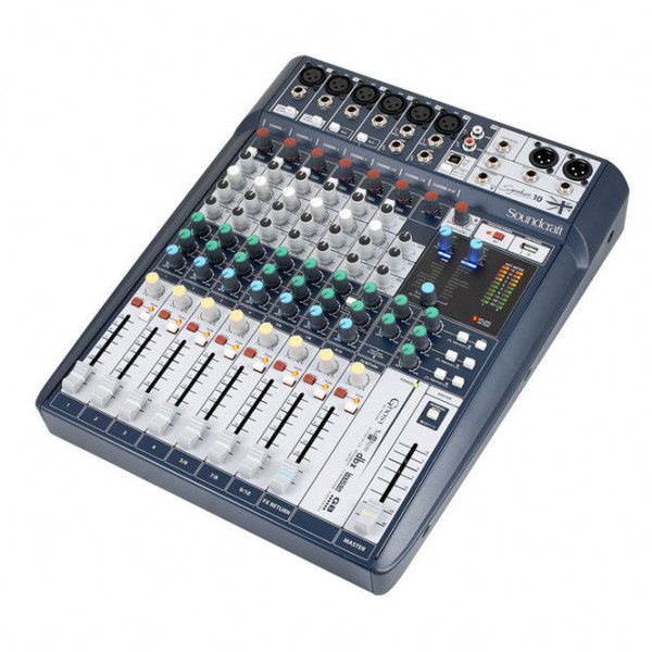SOUNDCRAFT Signature 10 аналоговый микшерный пульт, 10 вх, 6 x preamps, 2 x dbx Lim, 2 x USB in