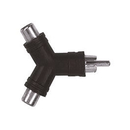 PROEL AT235 переходник RCA M (папа) - 2RCA F (мама)