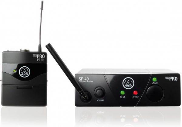 Инструментальная радиосистема AKG WMS40 Mini Instrumental Set Band B (661.100) с карманным передатчиком и кабелем