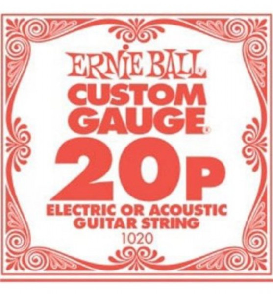 Одиночная струна для электро и акустических гитар Ernie Ball P01020