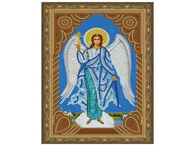 Алмазная 5D мозаика с нанесенной рамкой 20х30 АНГЕЛ ХРАНИТЕЛЬ (9 цветов)