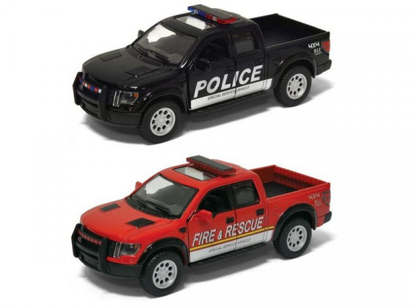 Машина Kinsmart 1:40 Ford F-150 Police Fire Rescue в асс. инерция (1/12шт.) б/к