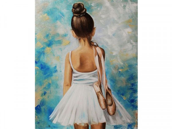 Картина по номерам с цветной схемой на холсте 30х40 Путь к успеху (19 цветов)