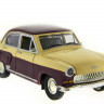Машина "АВТОПАНОРАМА" ГАЗ-21 "Волга" 1/24 в/к  26*12*11см, желто-бордовая