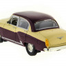 Машина "АВТОПАНОРАМА" ГАЗ-21 "Волга" 1/24 в/к  26*12*11см, желто-бордовая