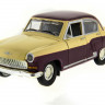 Машина "АВТОПАНОРАМА" ГАЗ-21 "Волга" 1/24 в/к  26*12*11см, желто-бордовая