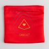 Тканевый мешок с печатью красный, 15*15, с магнитной застёжкой