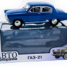 Машина "АВТОПАНОРАМА" ГАЗ-21 "Волга" 1/24 в/к  26*12*11см, синяя