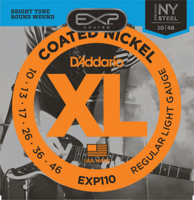 D'Addario EXP110 Набор 6 струн для электрогитары