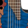 Ovation CE44P-8TQ Celebrity Elite Plus Mid Cutaway Trans Blue Quilt Maple электроакустическая гитара
