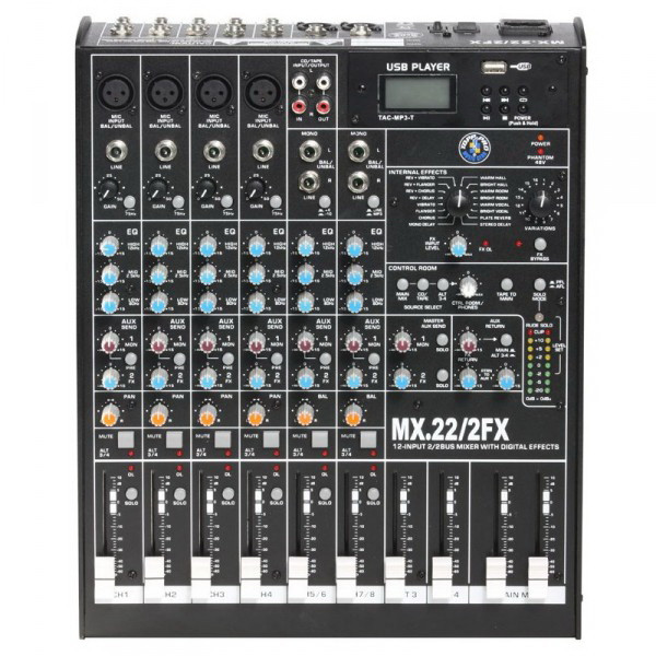 Микшерный пульт Topp Pro MX.22/2FX 4 моно 2 стерео + процессор эффектов