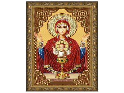 Алмазная 5D мозаика с нанесенной рамкой 20х30 НЕУПИВАЕМАЯ ЧАША (12 цветов)