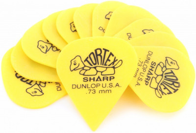 DUNLOP 412P.73 TORTEX Sharp набор медиаторов 0.73 мм, 12 шт