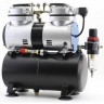 Компрессор JAS 1206, с регулятором давления, автоматика, два режима работы, ресивер, два цилиндра